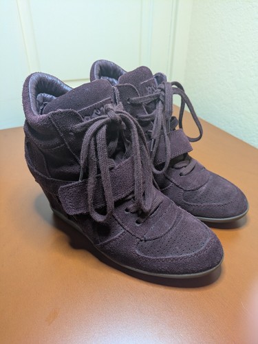 Sneaker con zeppe - , camoscio
