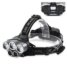 TORCIA  Testa Lampada Frontale 6 LED Ricaricabile Luce USB Caccia Pesca 2025