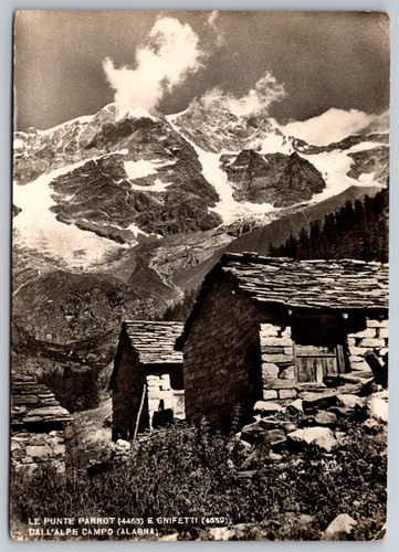 Cartolina rppc c1950s alagna - rppc,