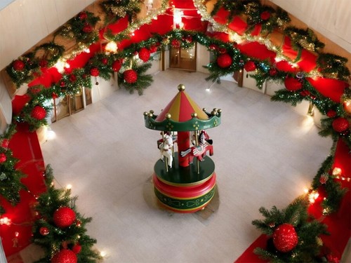 Giostrina carillon natale 18cm - giostrina,