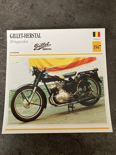 Carte fiche moto - moto, collection