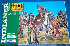 REVELL 1/72 - FAR-WEST American Indians - RARE  2555 ON SPRUES - x 2 scatole