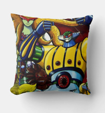 CUSCINO 40x40 TRIBUTO JEEG ROBOT D'ACCIAIO CARTONE ANIMATO ROBOT ANNI 80