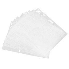 8pcs Flower FAI DA TE Stencil