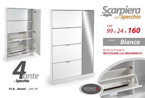 Scarpiera bassa ante - bassa, +