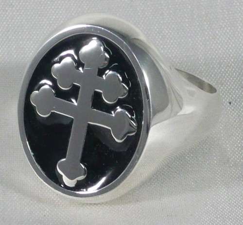 Anello croce lorena argento - lorena,