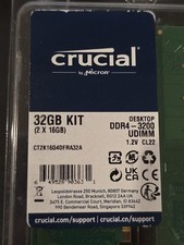 Kit RAM desktop Crucial 32 GB