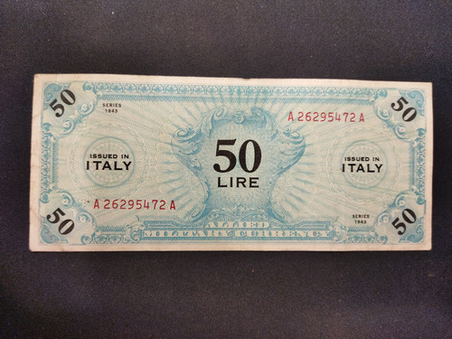 Wwii occup americana lire - -, occup.