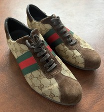 Gucci 117711 Suede Monogram