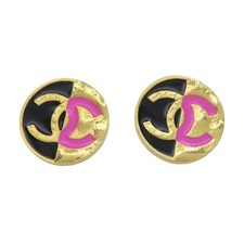 Orecchini tondi chanel smalto - tondi,