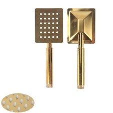 BAGNO DOCCETTA DOCCINO SOFFIONE DOCCIA CORNETTA QUADRATO MODERNO ORO DGO-192