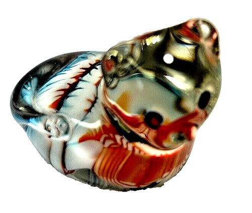 Vtg blown glass paperweight - blown,