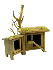 Gabbia in Legno Cm5x11x7h Conigliera Pollaio Fattoria Conigli Galline Presepe