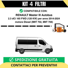 Kit 4 Filtri Tagliando per
