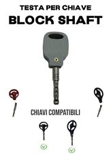TESTA DI RICAMBIO IMPUGNATURA PER CHIAVE BLOCK SHAFT PLASTICA COLORE GRIGIO v2