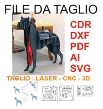 CANE BOXER - modello DXF CDR