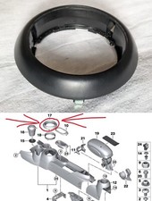 anello decorativo cambio rifinitura 51439266624 MINI F55 F56 F57 ORIGINALE