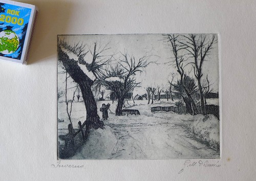 Quadro disegno inverno - quadro,