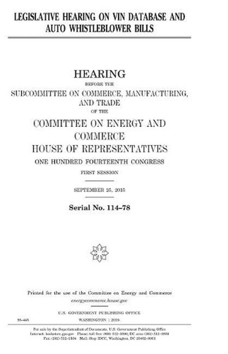 Legislative hearing vin - on,