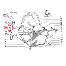 STAFFA SOSTEGNO RADIATORE FIAT