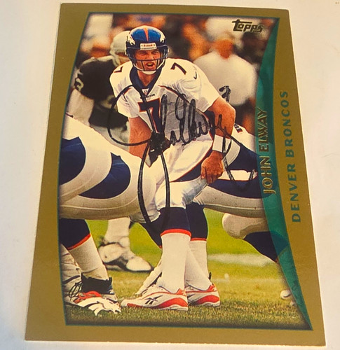 Carta calcio topps john elway - carta,