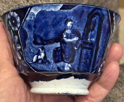 Early blue staffordshire - early, tazza
