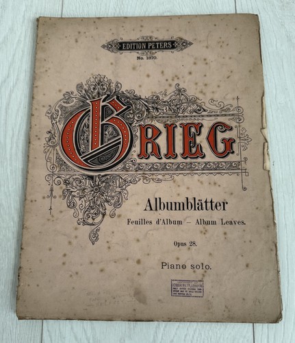 Fogli album edvard grieg - grieg, op