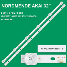 KIT 2 BARRE STRIP 6 LED TV NORDMENDE JS-JP32B71061ED.112 R72-32D04-038