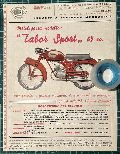 Rara pubblicità motoleggera - rara,