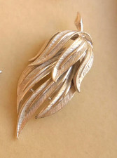 SPILLA FIRMA CORO VINTAGE METALLO COLORE ARGENTO