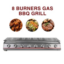 8 Burners Gas BBQ Grill LPG