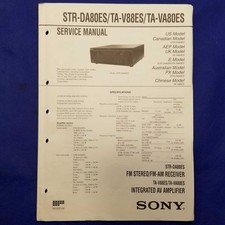 SONY STR-DA80ES STR-TA-V88ES
