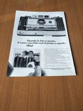 1972 POLAROID AUTOMATIC 350 LAND CAMERA  VINTAGE PUBBLICITA AD
