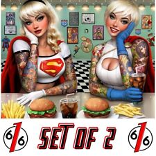 🔥 SUPERMAN 18-19 NATHAN SZERDY 616 DINER TATTOO Virgin Variant Set LTD 1000