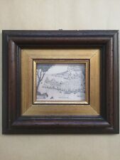 Mini Incisione PORTOVENERE - Liguria CANDIDO CORNICE 19X17 CM