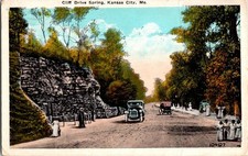 Cartolina d'epoca Cliff Drive