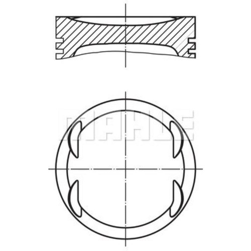 Pistone mahle per fiat alfa - mahle,