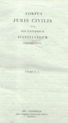 Corpus juris civilis quo - corpus,