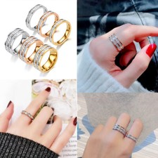 Anelli in acciaio inox oro con