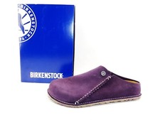 Birkenstock Zermatt ciabatte sandali slipper pelle bacca scura taglia 43 normali W.