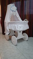 culla neonato nuova in vimini