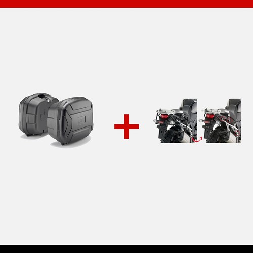 Kit givi trk35bbpack2 valigie - kit,