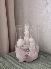 Candela Pasquale in Vaso di Vetro