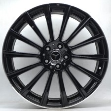 4 cerchi lega mercedes gla glb glc r20 nero lucido bordo diamantato lt005810