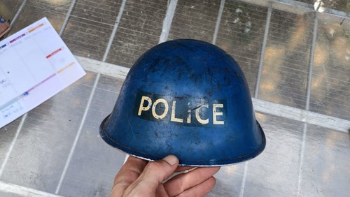 Elmetto casco blu polizia - elmetto,