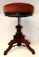Sgabello pianoforte girevole