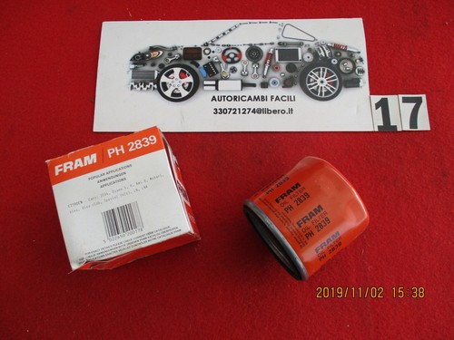 Ph2839 filtro olio citroen - ph2839,