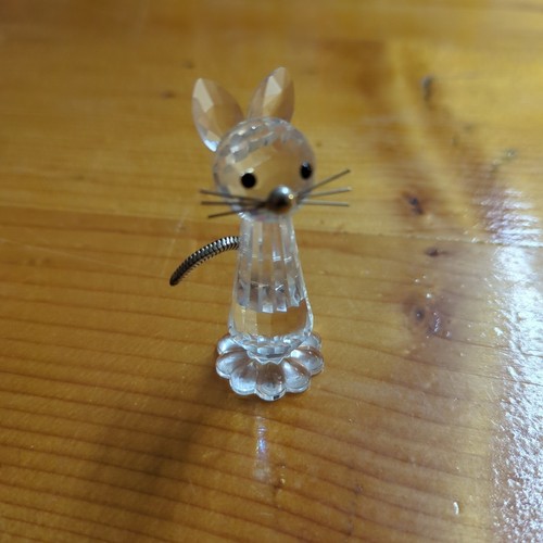 Vintage swarovski crystal cat - vintage,