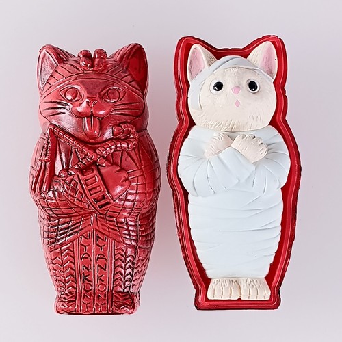 Gatto bianco rosso il - rosso,