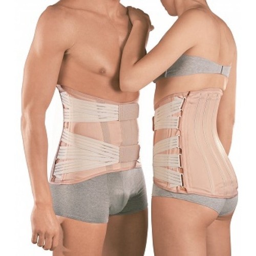 Busto semirigido con - , tiranti